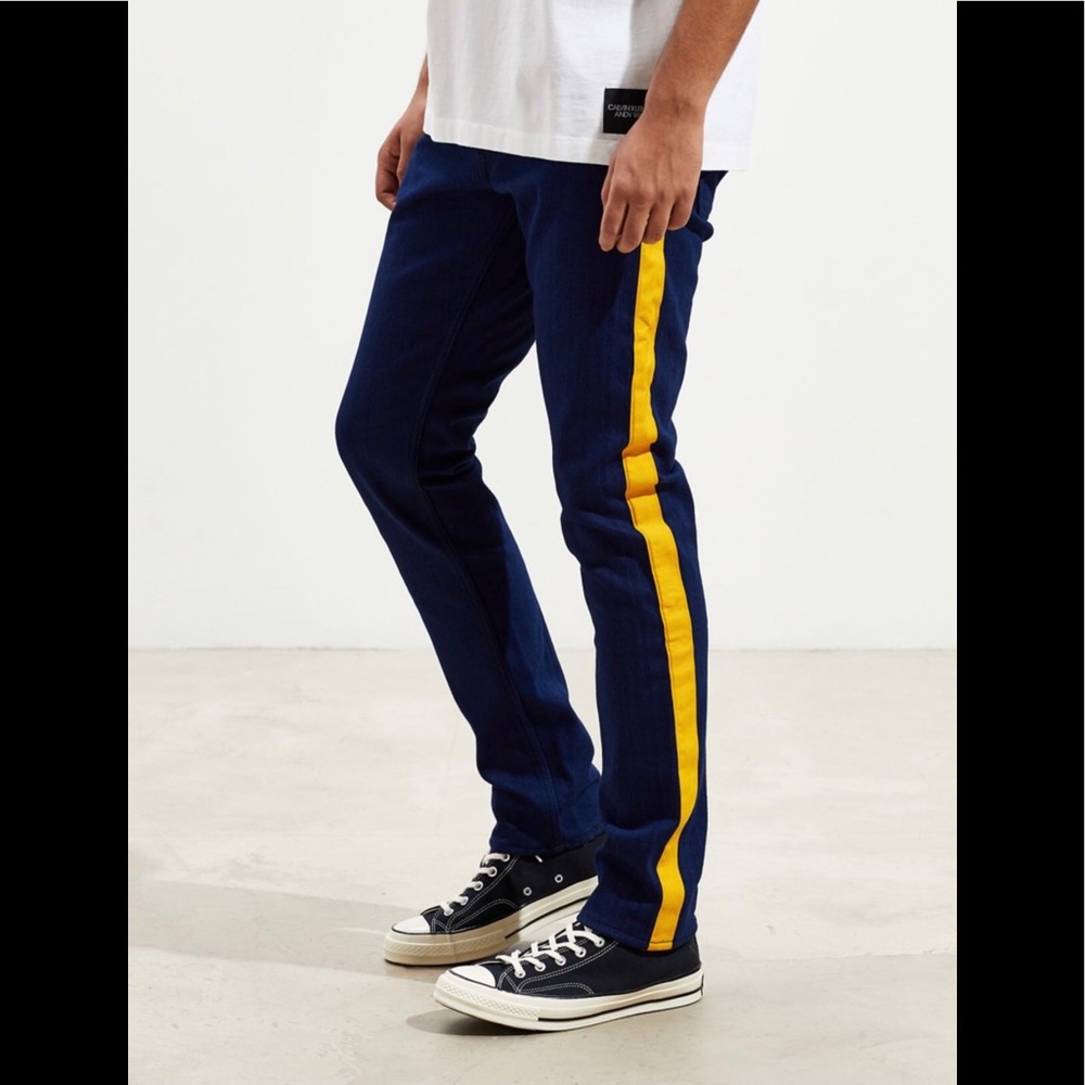 Calvin Klein Side Stripe Slim Jeans Mens 30